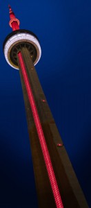 CN Tower Light Show for Citizenship Week October 15