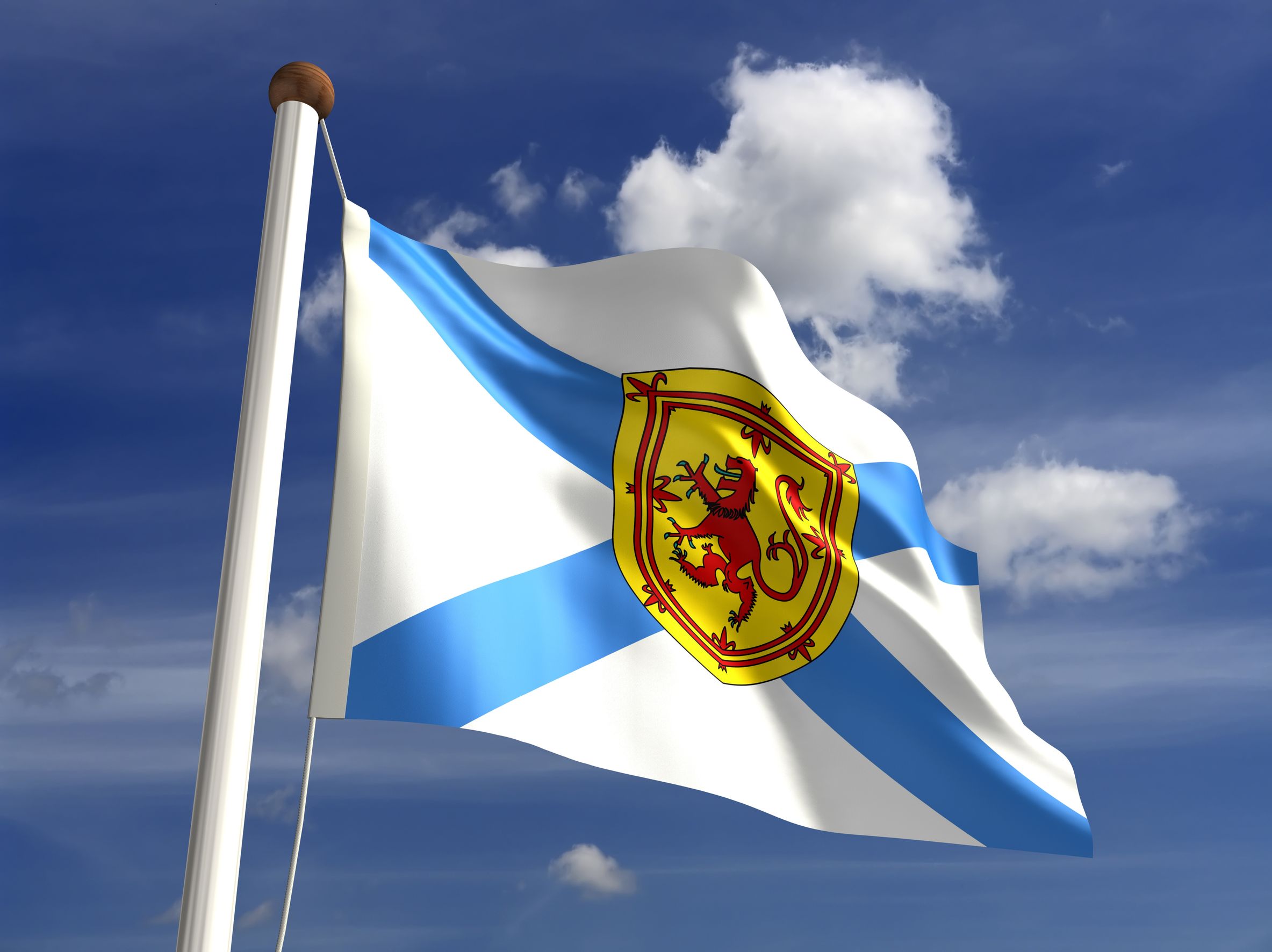 16430972 – nova scotia flag canada isolated with clipping path